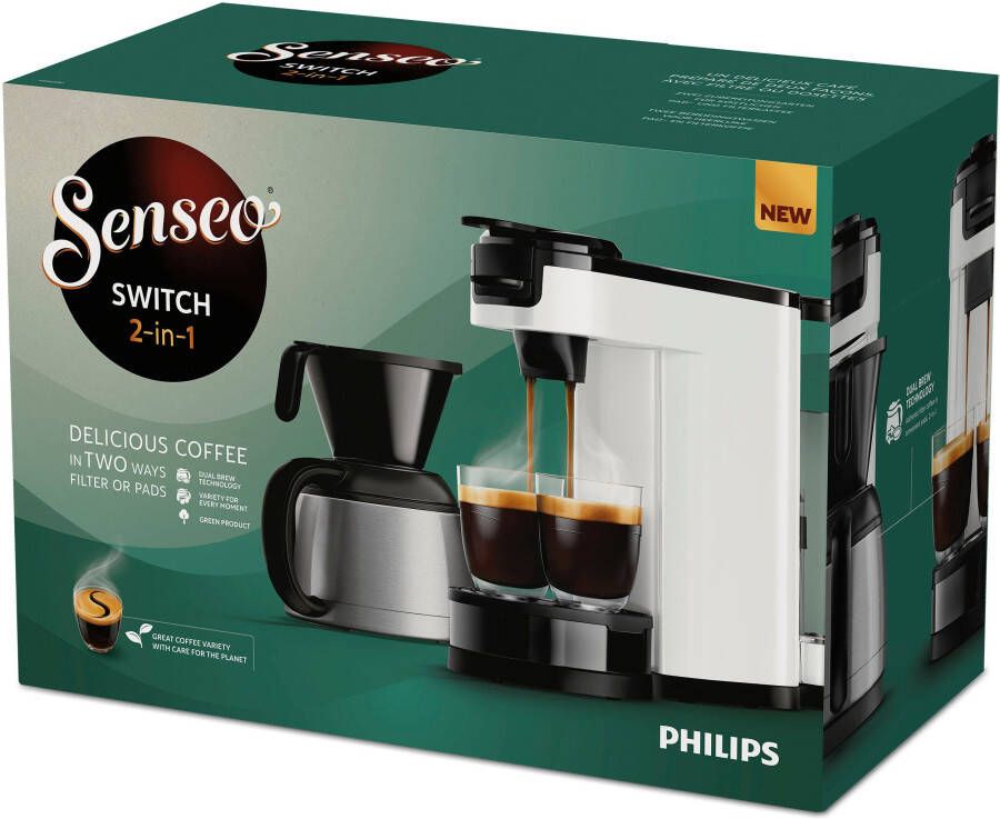 Philips Senseo Switch Wit HD6592 04 | Koffiepadmachines | Keuken&Koken Koffie&Ontbijt | 8720389014222 - Foto 3
