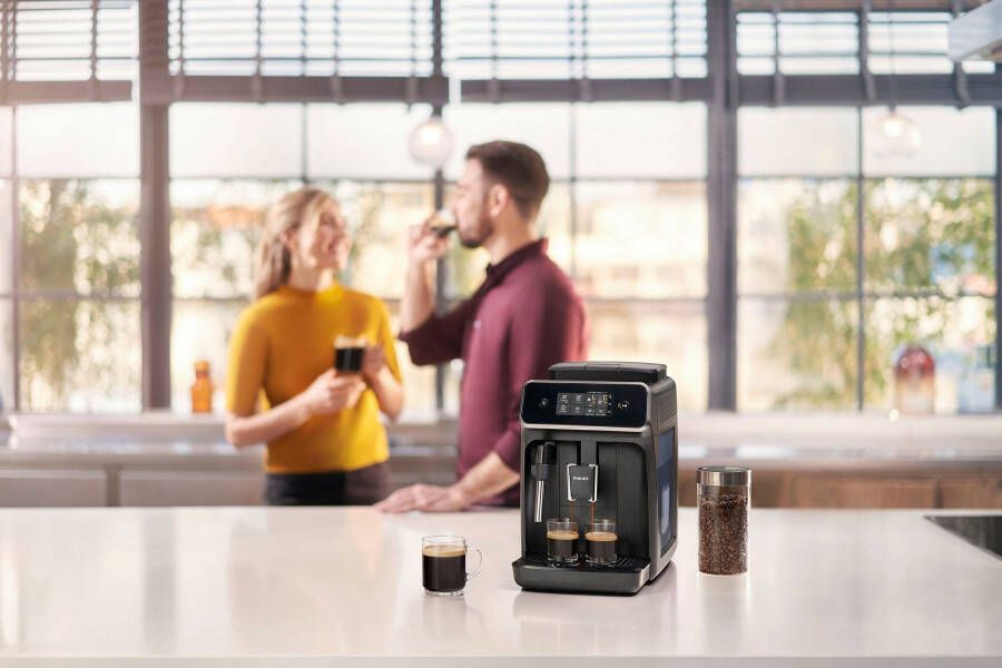 Philips Volautomatisch koffiezetapparaat 2200 Serie EP2220 10 Pannarello voor 2 koffiespecialiteiten en verstelbare aromasterkte matzwart - Foto 9