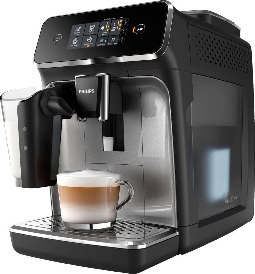 Philips Volautomatisch koffiezetapparaat 2200 Serie EP2236 40 LatteGo voor 3 koffiespecialiteiten en verstelbare sterkte mat-zwart