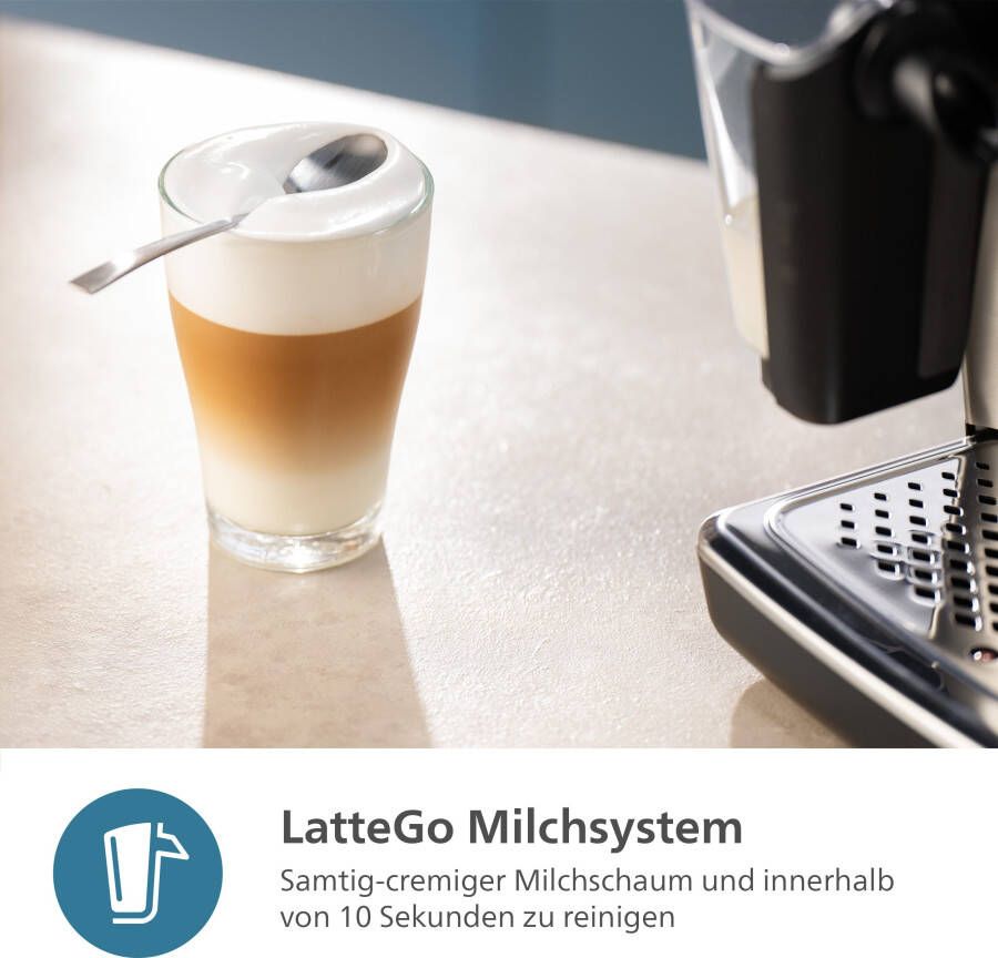 Philips Volautomatisch koffiezetapparaat 5400 Series EP5144 70 met LatteGo-melksysteem