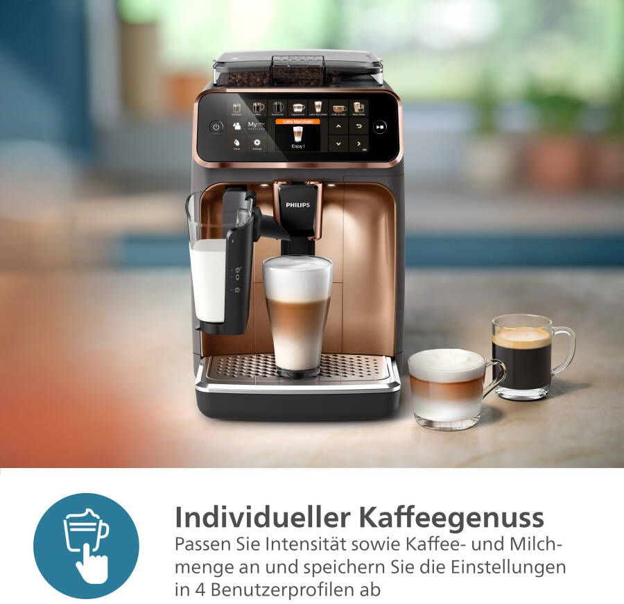 Philips Volautomatisch koffiezetapparaat 5400 Series EP5144 70 met LatteGo-melksysteem