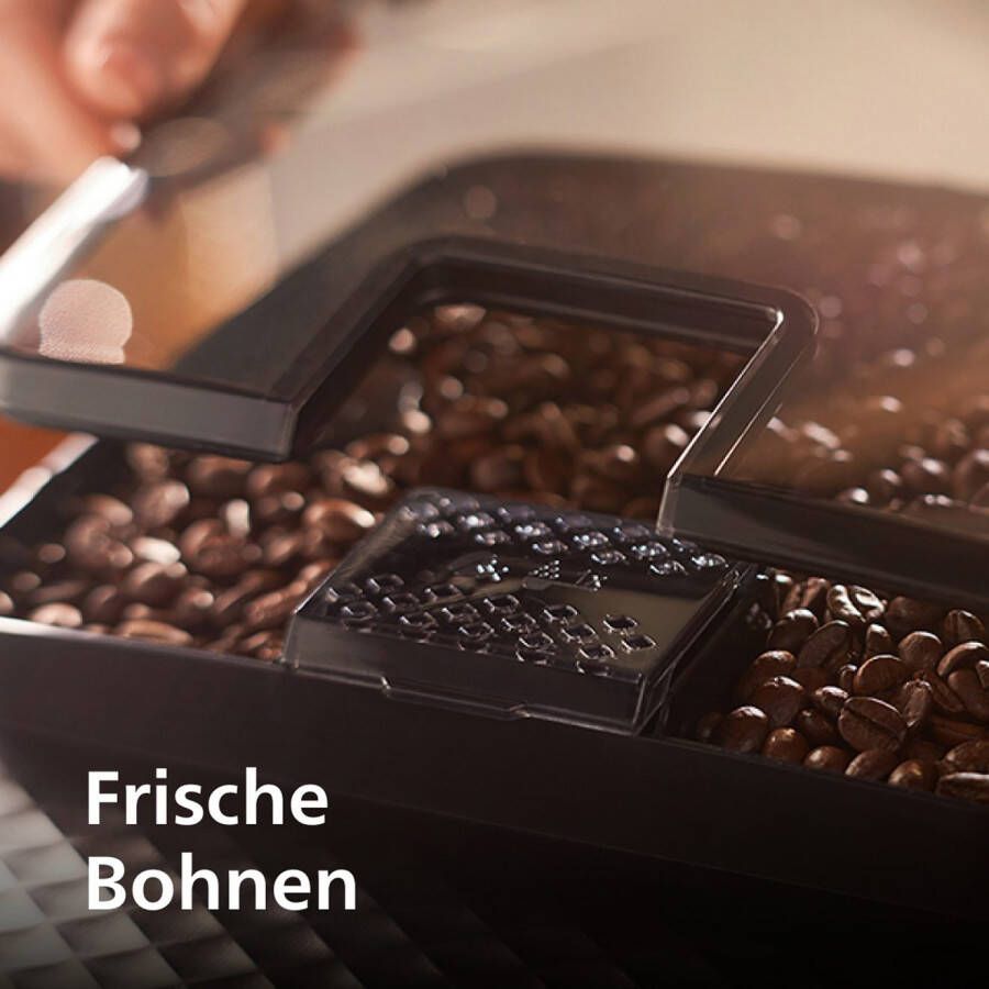 Philips Volautomatisch koffiezetapparaat 2200 Serie EP2220 10 Pannarello voor 2 koffiespecialiteiten en verstelbare aromasterkte matzwart