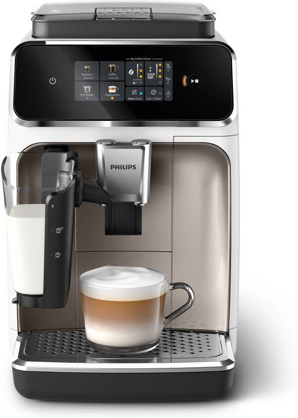 Philips Volautomatisch koffiezetapparaat EP2333 40 2300 Series 4 koffiespecialiteiten met lattego melkopschuimer wit en chroom - Foto 3