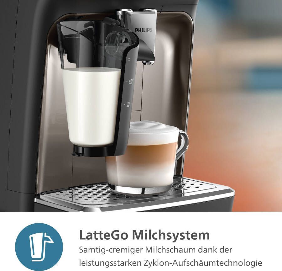 Philips Volautomatisch koffiezetapparaat EP2336 40 2300 Series 4 koffiespecialiteiten met lattego-melksysteem zwart verchroomd - Foto 4