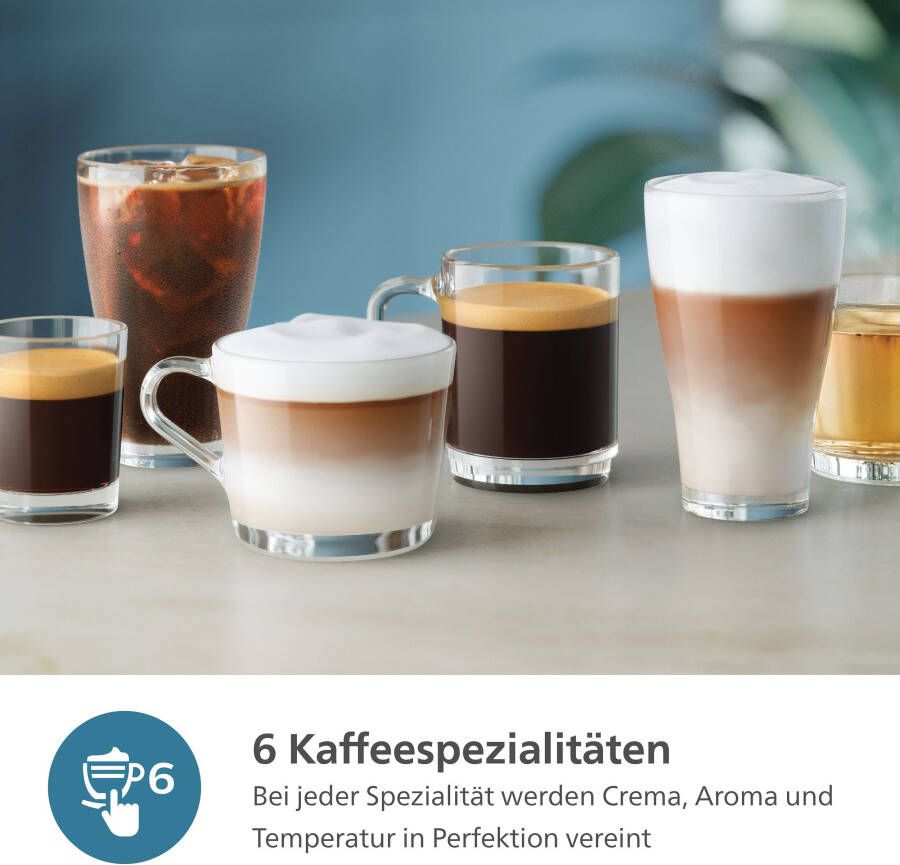 Philips Volautomatisch koffiezetapparaat EP3343 50 3300 Series 6 koffiespecialiteiten met lattego melkopschuimer wit zwart