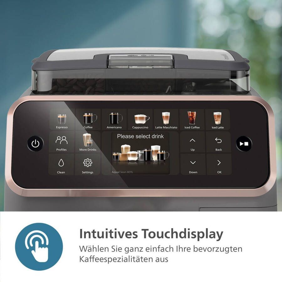 Philips Volautomatisch koffiezetapparaat EP5544 80 5500 Series 20 koffiespecialiteiten (warm of ijskoud)