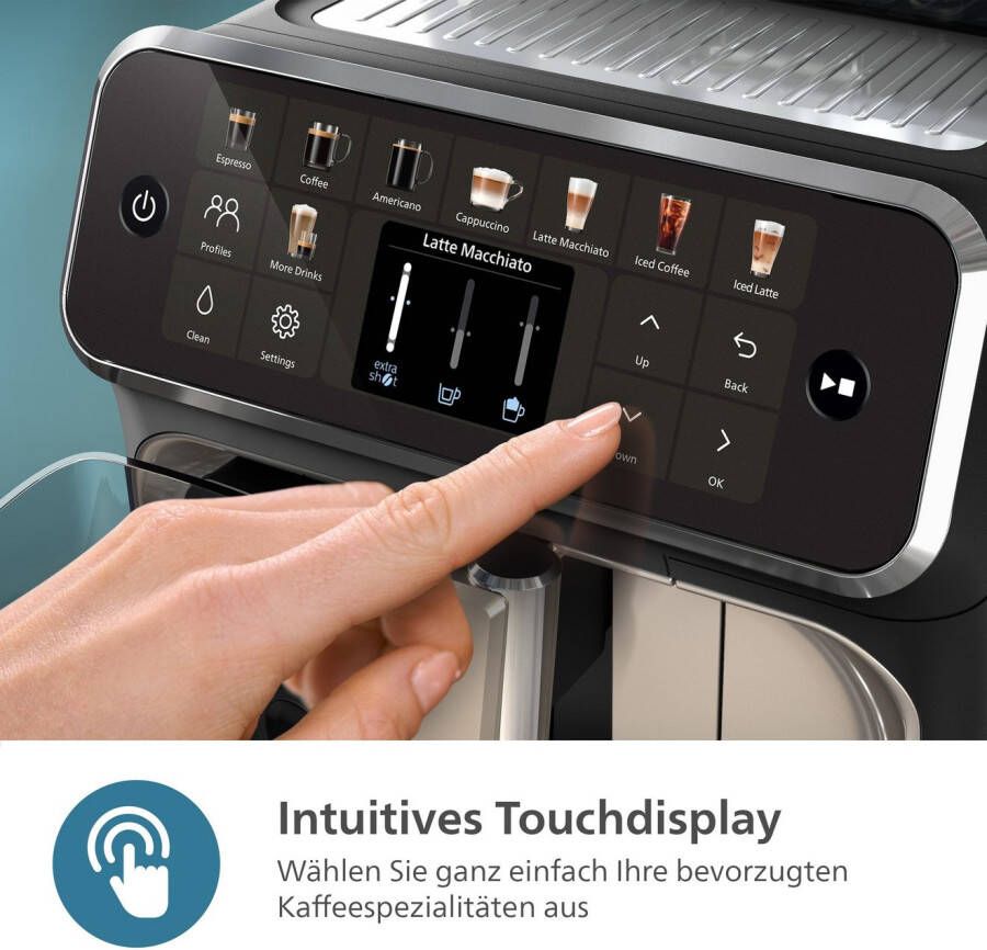 Philips Volautomatisch koffiezetapparaat EP5547 90 5500 Series 20 koffiespecialiteiten (heet of ijskoud)