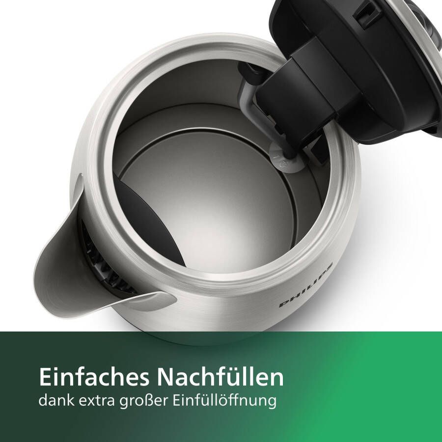 Philips Waterkoker HD9351 90 Viva Collection 1 7 l met extra grote vulopening micro-zeef-filter van roestvrij staal