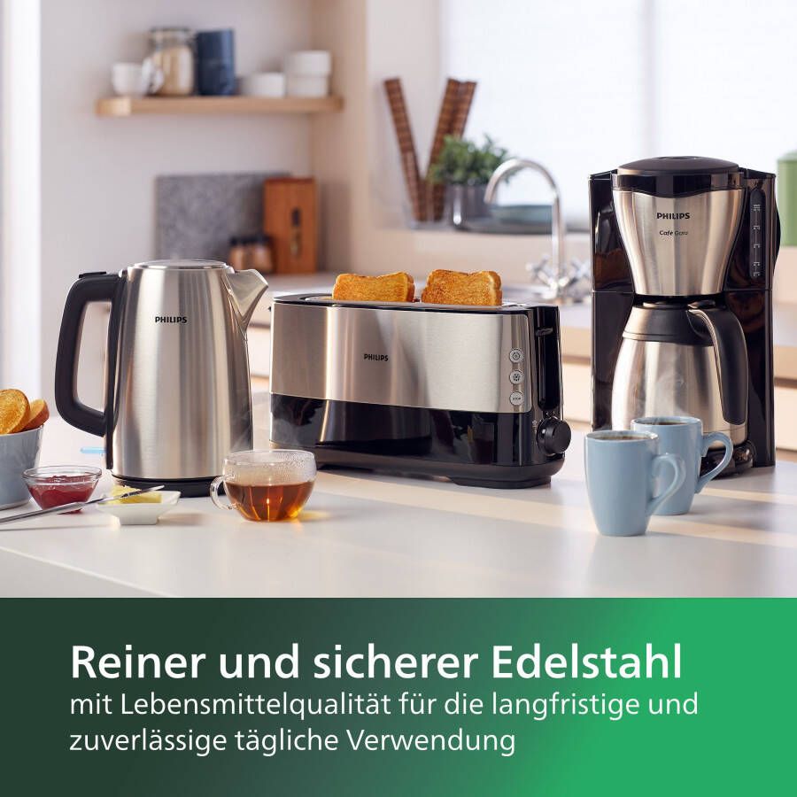 Philips Waterkoker HD9351 90 Viva Collection 1 7 l met extra grote vulopening micro-zeef-filter van roestvrij staal