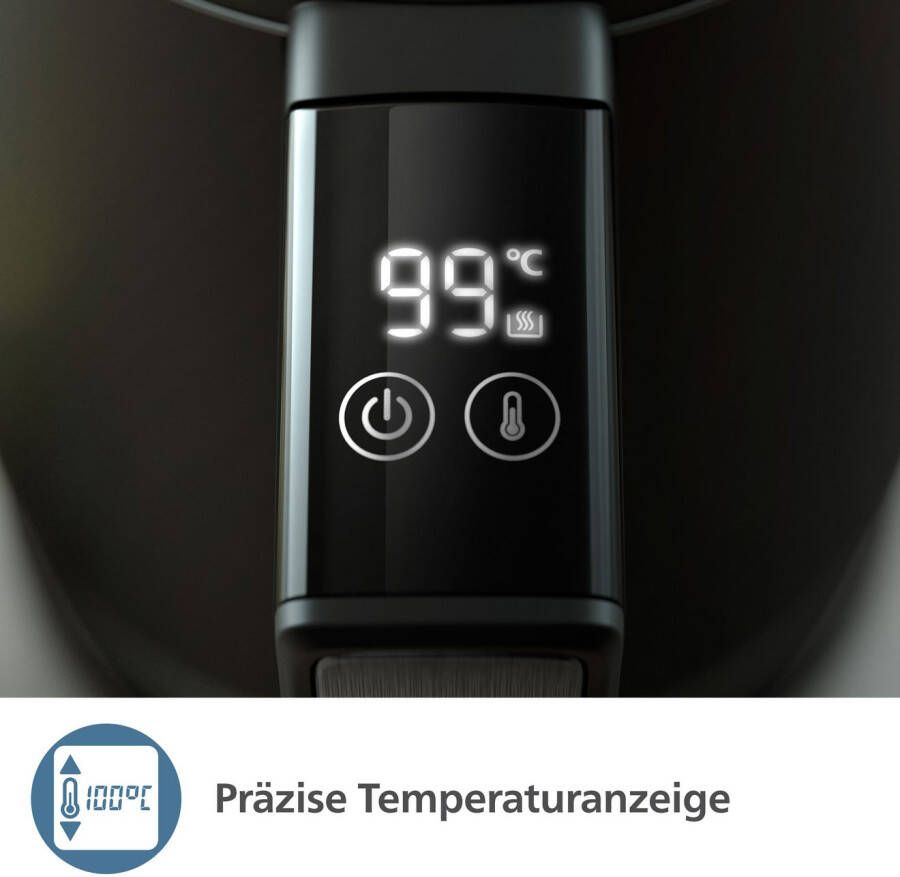 Philips Waterkoker HD9396 90 7000 Series dubbelwandig met 6 temperatuurinstellingen 1 7 l