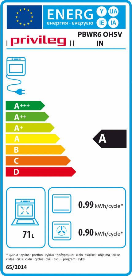 Privileg Inbouwoven PBWR6 OH5V IN