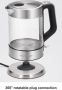 Proficook waterkoker van glas 1107G 1 5 liter - Thumbnail 4