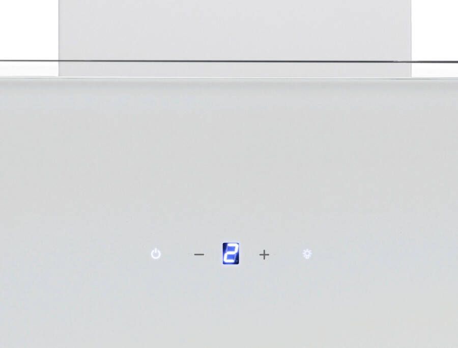 Respekta CH 112060 W schuine afzuigkap 60 cm A++ label Wit Luchtafvoer Recirculatie Touchscreen Schuine dampkap 60 cm - Foto 3