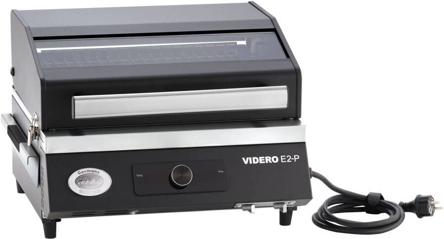 ROESLE Elektrische grill BBQ-Portable Videro E2-P draagbaar variabele temperatuurregeling kijkvenster