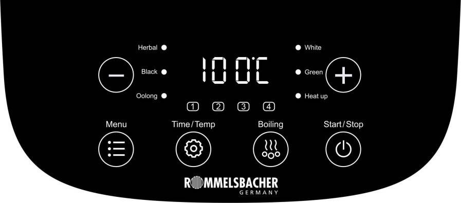 Rommelsbacher Water- theekoker TA 2000 elektronische temperatuurregeling van 50 °c-100 °c - Foto 7
