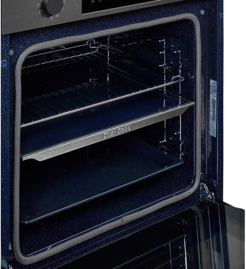 Samsung Inbouw pyrolyse oven NV7B44503DB Dual Cook – Eén oven. Twee kookruimtes. Maximale flexibiliteit.