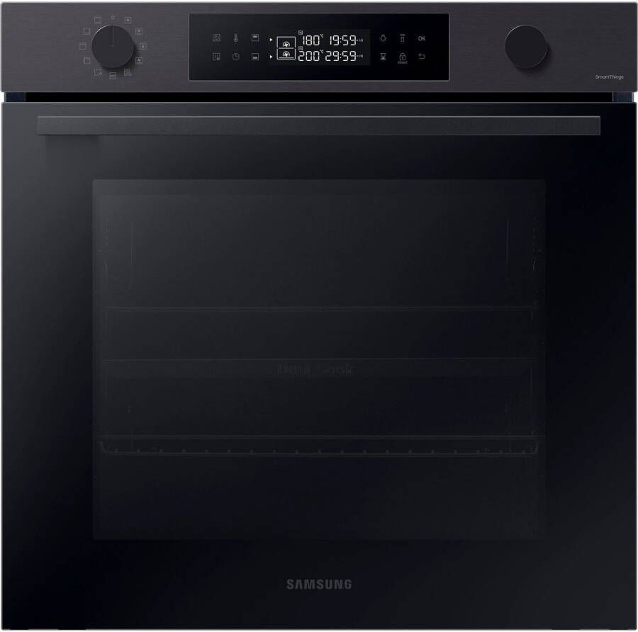 Samsung Inbouw pyrolyse oven NV7B44503DB Dual Cook – Eén oven. Twee kookruimtes. Maximale flexibiliteit.