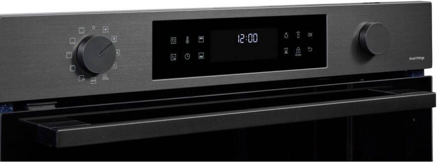 Samsung Inbouw pyrolyse oven NV7B44503DB Dual Cook – Eén oven. Twee kookruimtes. Maximale flexibiliteit.