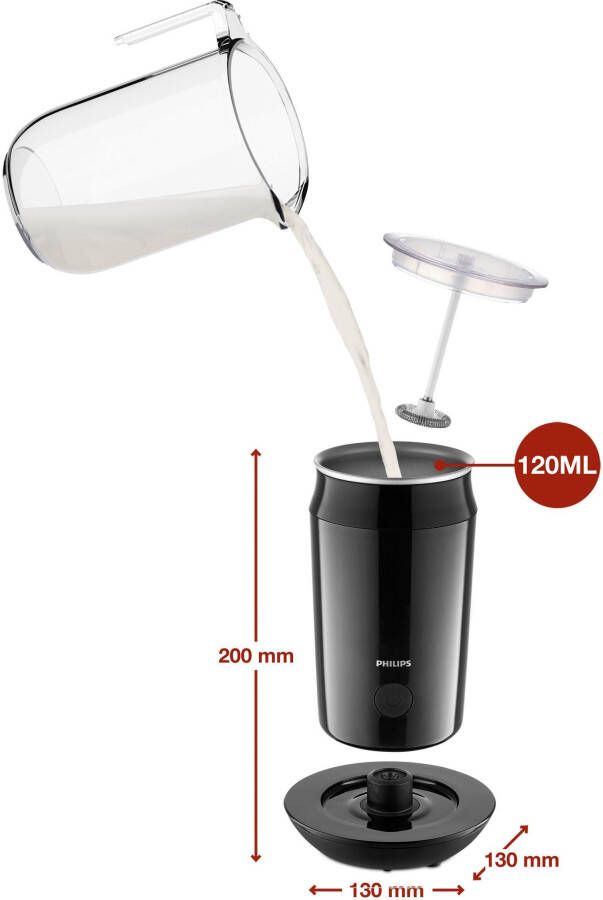 Senseo Melkopschuimer met antikleeflaag en capaciteit van 120 ml melk - Foto 7