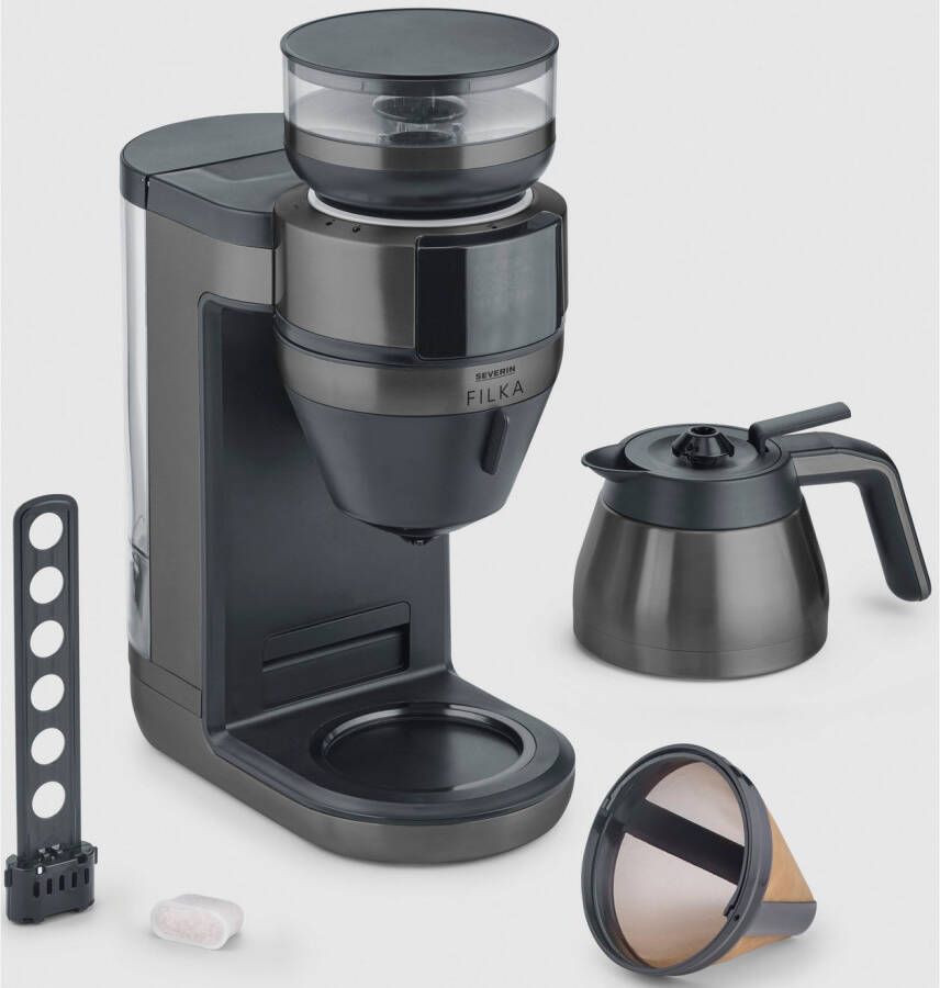 Severin Koffiezetapparaat met bonenmaler KA 4855 FILKA (2e generatie) Filterkoffie-volautomaat 1 l