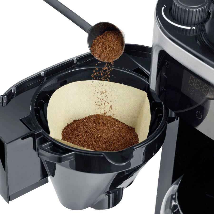 Severin Koffiezetapparaat met maalwerk KA 4813 1 25 l Maalgrofheid en koffiehoeveelheid instelbaar warmhouden: tot 60 min. timer - Foto 4
