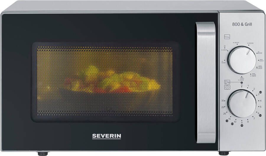 Severin Magnetron 2-in-1 mit Glasboden und Grill MW 7768