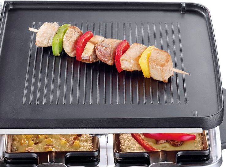 Severin Raclette RG 2373 Natuurlijke grilsteen gegoten plaat temperatuurregelaar antiaanbaklaag