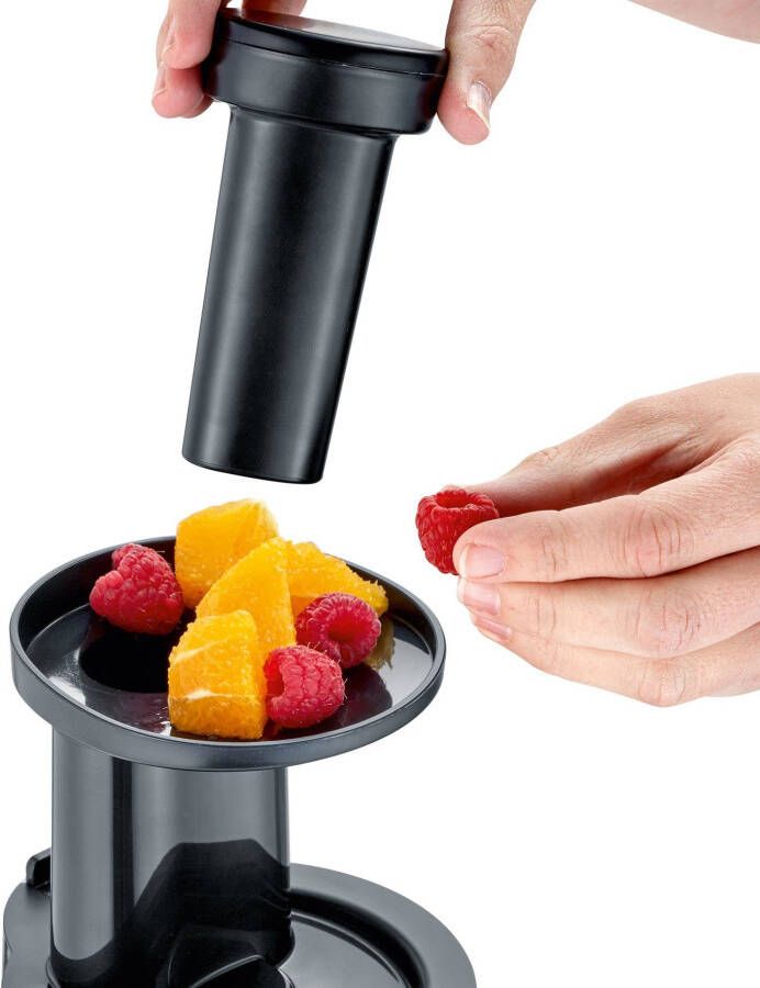 Severin Slow-juicer ES 3571 voor sappen sorbets marmelade en nog veel meer met easy-clean concept
