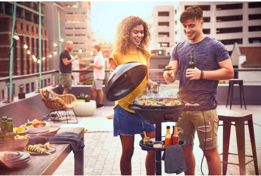 Severin Staande barbecue PG 8541 Elektrische grill met kap
