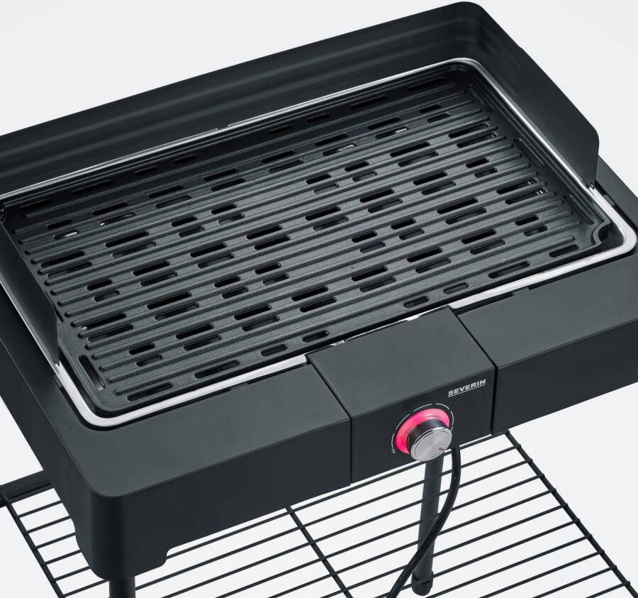 Severin Staande barbecue PG 8568 Elektrische grill met grillplaat als staande- of tafelgrill bruikbaar