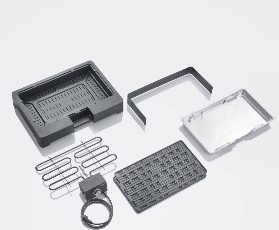 Severin Staande barbecue PG 8568 Elektrische grill met grillplaat als staande- of tafelgrill bruikbaar