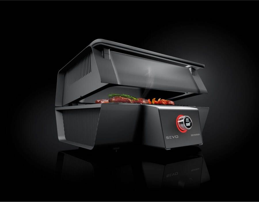 Severin Tafelgrill SEVO GT PG 8106 BoostZone 500 °C voor perfecte brandings geïntegreerde kernthermometer