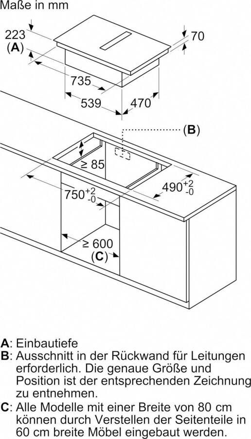 SIEMENS Kookplaat met afzuigkap ED811FGA6 (set) - Foto 6