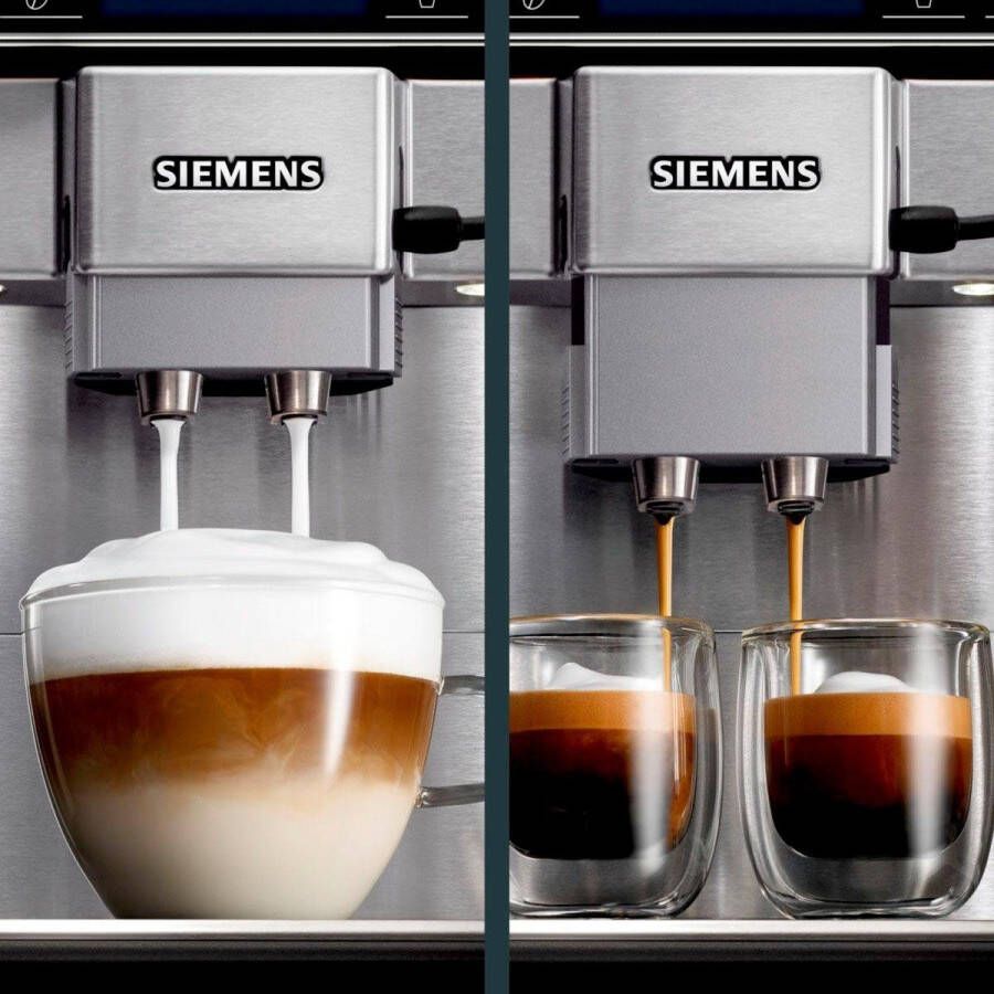SIEMENS Volautomatisch koffiezetapparaat EQ.6 plus s700 TE657503DE 2 kopjes tegelijkertijd 4 profielen verlicht kopjesplateau