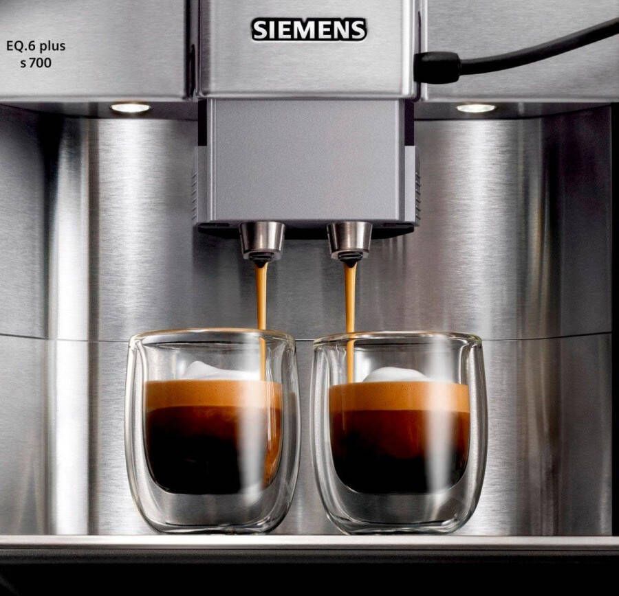 SIEMENS Volautomatisch koffiezetapparaat EQ.6 plus s700 TE657503DE 2 kopjes tegelijkertijd 4 profielen verlicht kopjesplateau - Foto 6