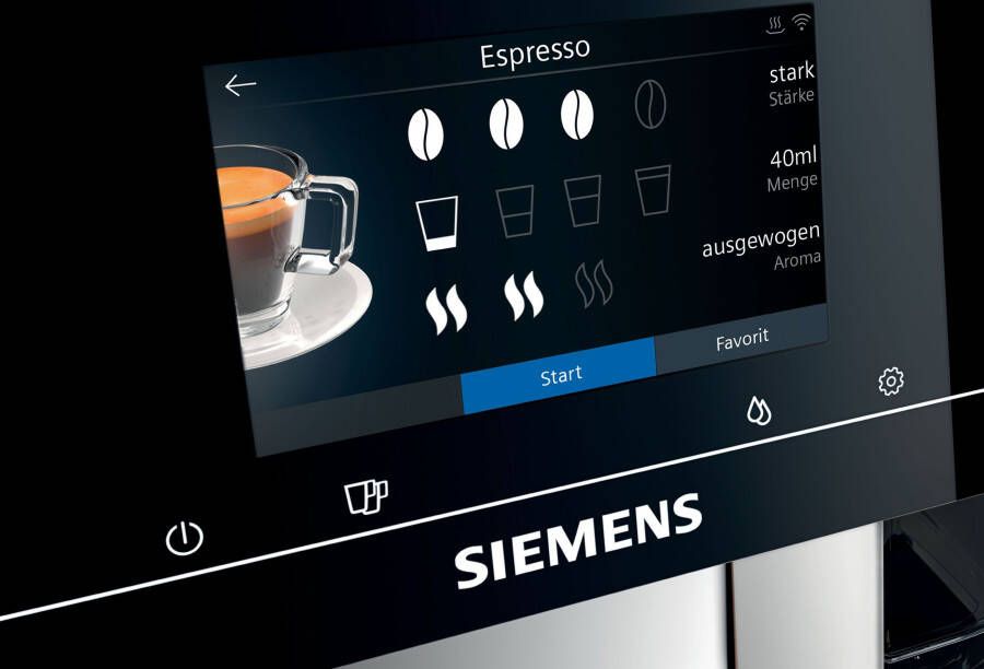 SIEMENS Volautomatisch koffiezetapparaat EQ.700 classic TP705D01 intuïtieve full-touchscreen automatische melksysteemreiniging - Foto 4