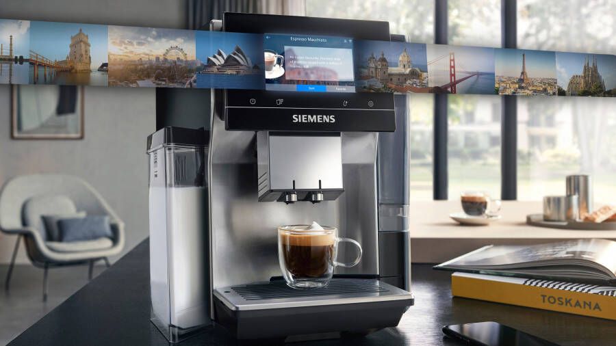 SIEMENS Volautomatisch koffiezetapparaat EQ700 classic TQ717D03 Cold Brew intuïtief 5" TFT-display App