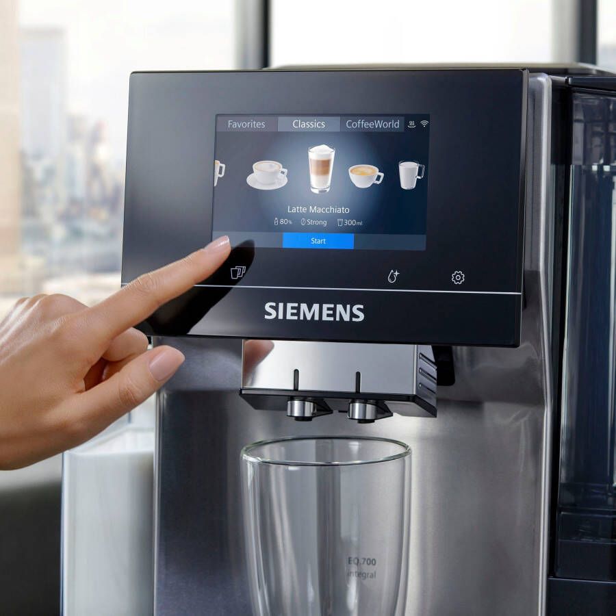 SIEMENS Volautomatisch koffiezetapparaat EQ.700 integral TQ707D03 Full-touchscreen tot 30 individuele koffiefavorieten - Foto 2