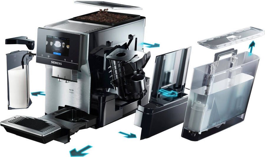 SIEMENS Volautomatisch koffiezetapparaat EQ.700 integral TQ707D03 Full-touchscreen tot 30 individuele koffiefavorieten - Foto 16