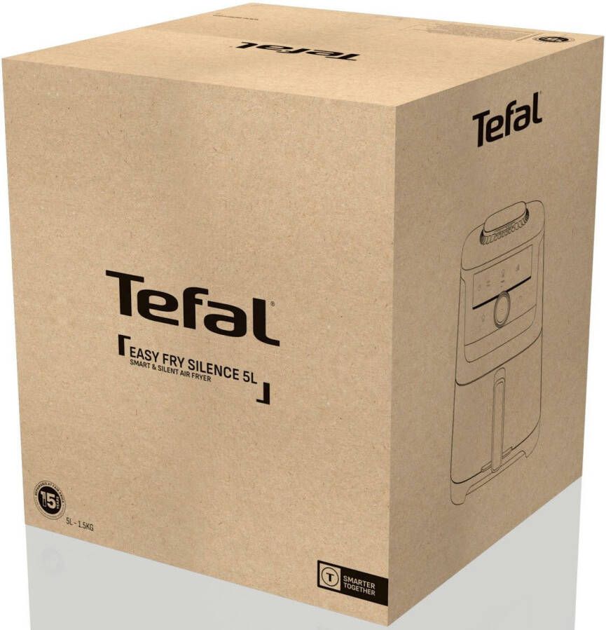 Tefal Airfryer EY5728 Easy Fry Smart & Silence Smart-Assist systeem met 55 programma's 40°C tot 220°C EY5728