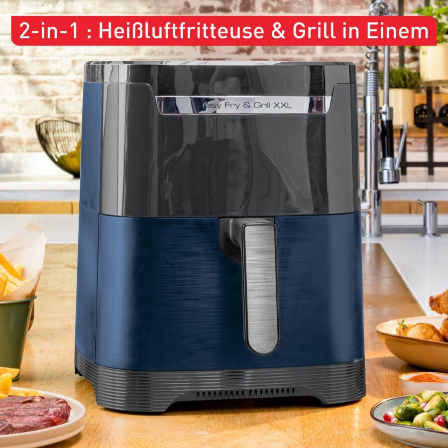 Tefal Airfryer EY8018 Easy Fry & grill XXL 2-in-1 XXL-inhoud of 2 aparte zones Flexcook-scheidingswand