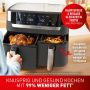 Tefal Airfryer EY905B Dual Easy Fry & Grill Dubbele kamer 8 3 L capaciteit met hamburgerpers - Thumbnail 3