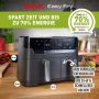 Tefal Airfryer EY905B Dual Easy Fry & Grill Dubbele kamer 8 3 L capaciteit met hamburgerpers - Thumbnail 5