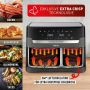 Tefal Airfryer EY905B Dual Easy Fry & Grill Dubbele kamer 8 3 L capaciteit met hamburgerpers - Thumbnail 6