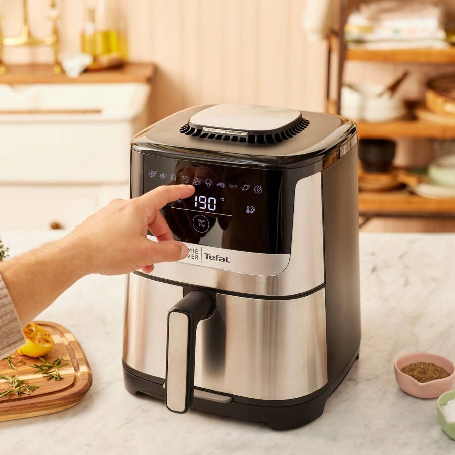 Tefal Airfryer Jamie Oliver by EY55JD Easy Fry Silence Deluxe 10 vooringestelde programma's digitaal touchscreen ey55jd