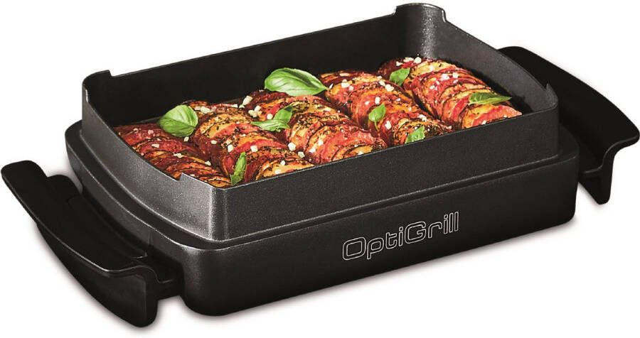 Tefal Contactgrill GC714D OptiGrill en inclusief snacking & baking accessoires