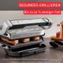 Tefal Contactgrill GC717D OptiGrill+ vernieuwde kookniveau-indicator 6 automatische programma's inclusief receptenboek - Thumbnail 6