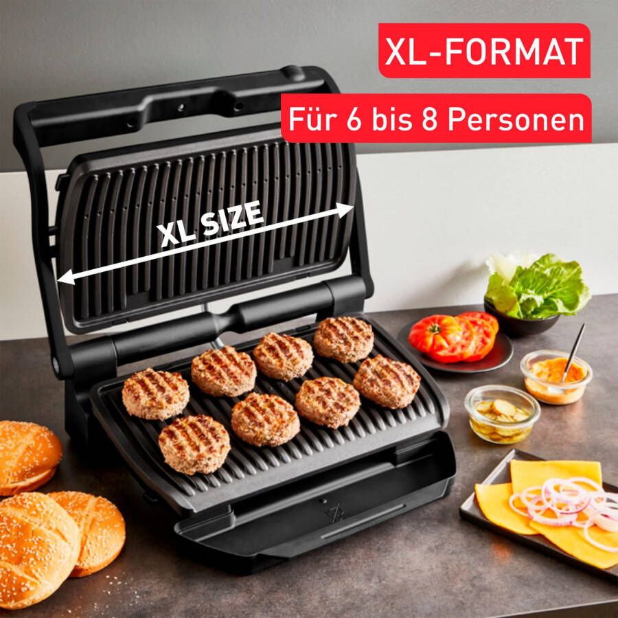 Tefal Contactgrill GC7278 OptiGrill+ XL vernieuwde kookniveau-indicator 9 automatische programma's + handmatig programma