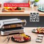 Tefal Contactgrill GC773D OptiGrill 2-in-1 met grilltang intelligente grill & bbq scharnierend 9 automatische programma's - Thumbnail 11