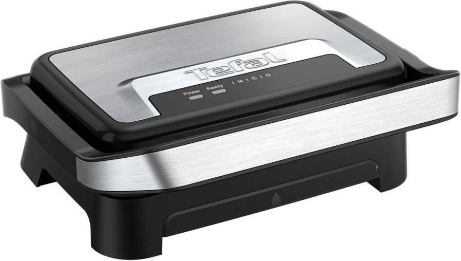 Tefal Contactgrill Inicio Compact 2-in-1 Panini Grill antihaftbeschichtetete Platten